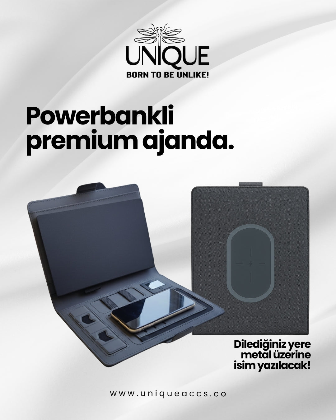 Organizerli Ajanda - Powerbank Özellikli