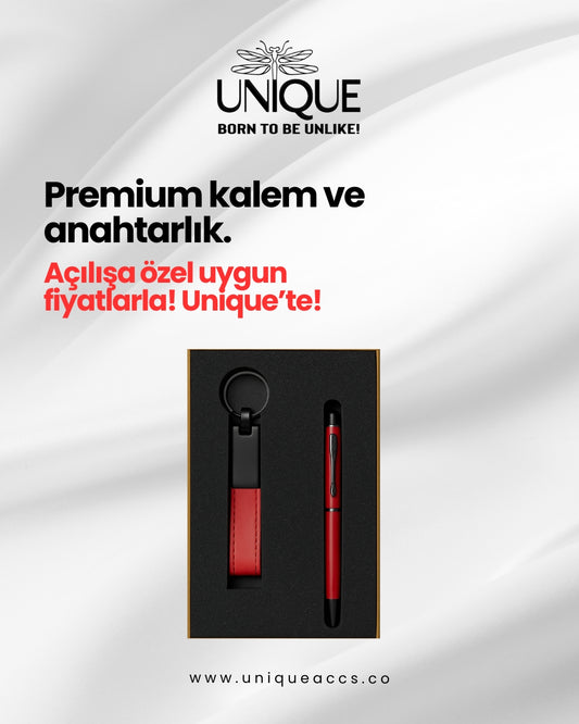 Premium Kalem ve Anahtarlık Hediye Seti
