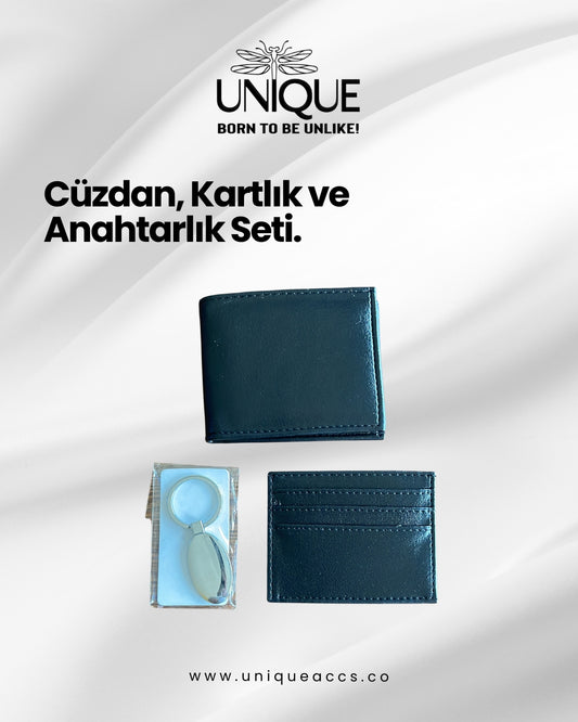 Cüzdan Kartlık ve Anahtarlık Seti