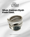 Yılan Desenli Kol Saati Silver